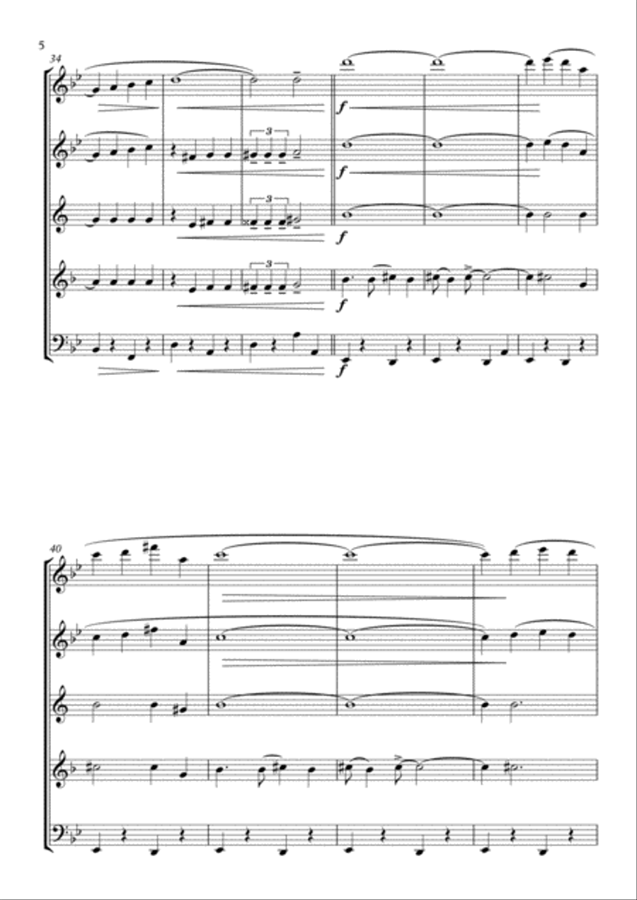 Caravan featured in SOPHISTICATED LADIES Woodwind Quintet scores gallery preview page 6