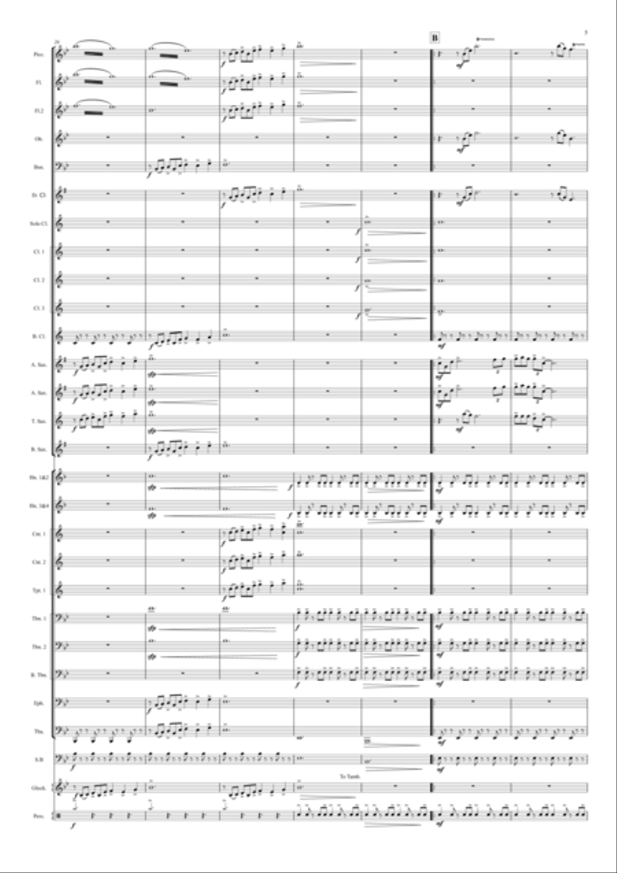 Benna's Meadow Benna's Meadow Concert Band scores gallery preview page 5