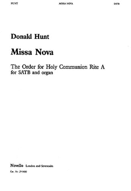 Donald Hunt: Missa Nova