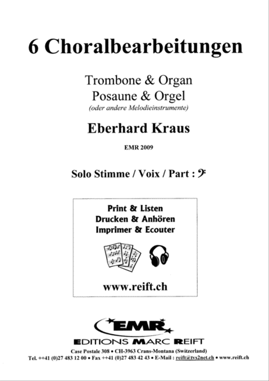 Sechs Choralbearbeitungen