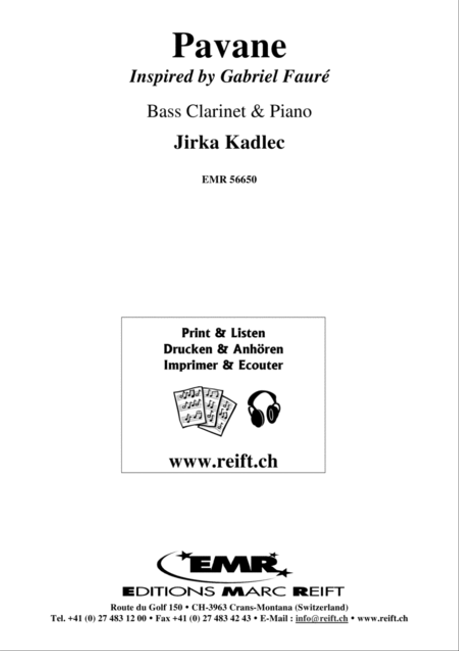 Pavane Bass Clarinet scores gallery preview page 2