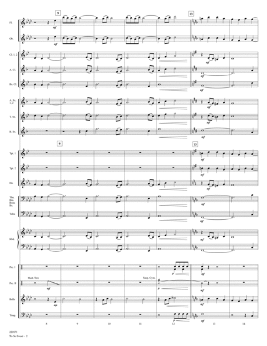 Tis So Sweet Concert Band scores gallery preview page 2