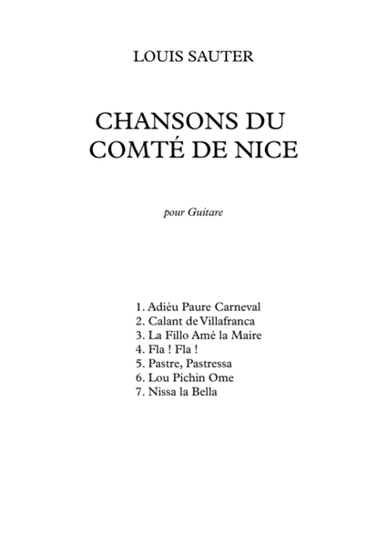 Songs from the County of Nice (Chansons du Comté de Nice) image number null