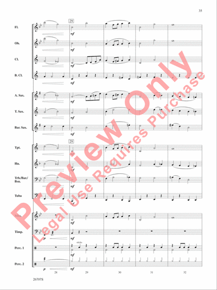 The Wizard of Oz, Themes from Concert Band scores gallery preview page 36