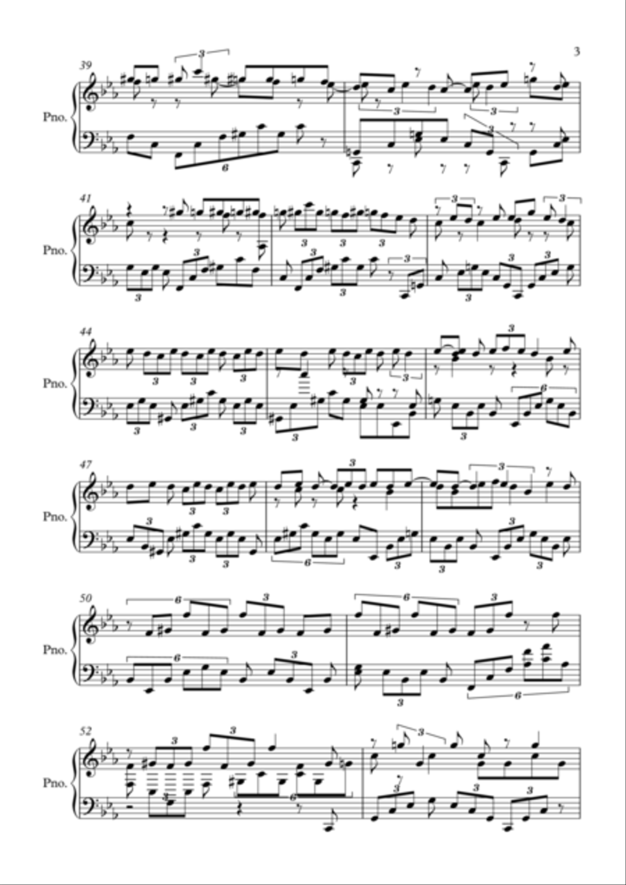 Courage Courage Piano Solo scores gallery preview page 3