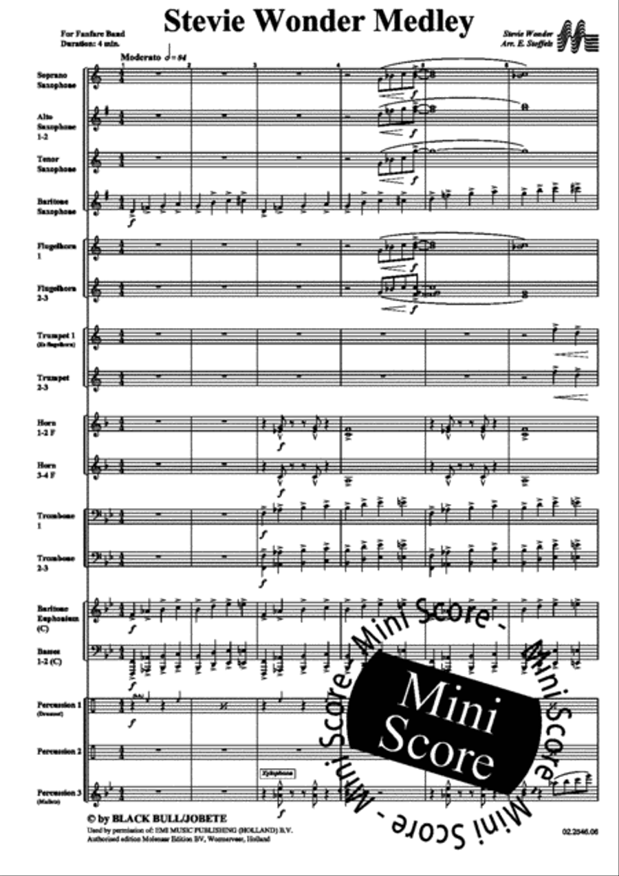 Stevie Wonder Medley Big Band scores gallery preview page 5