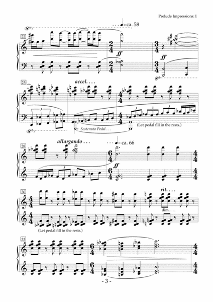 Prelude Impressions (for solo piano)