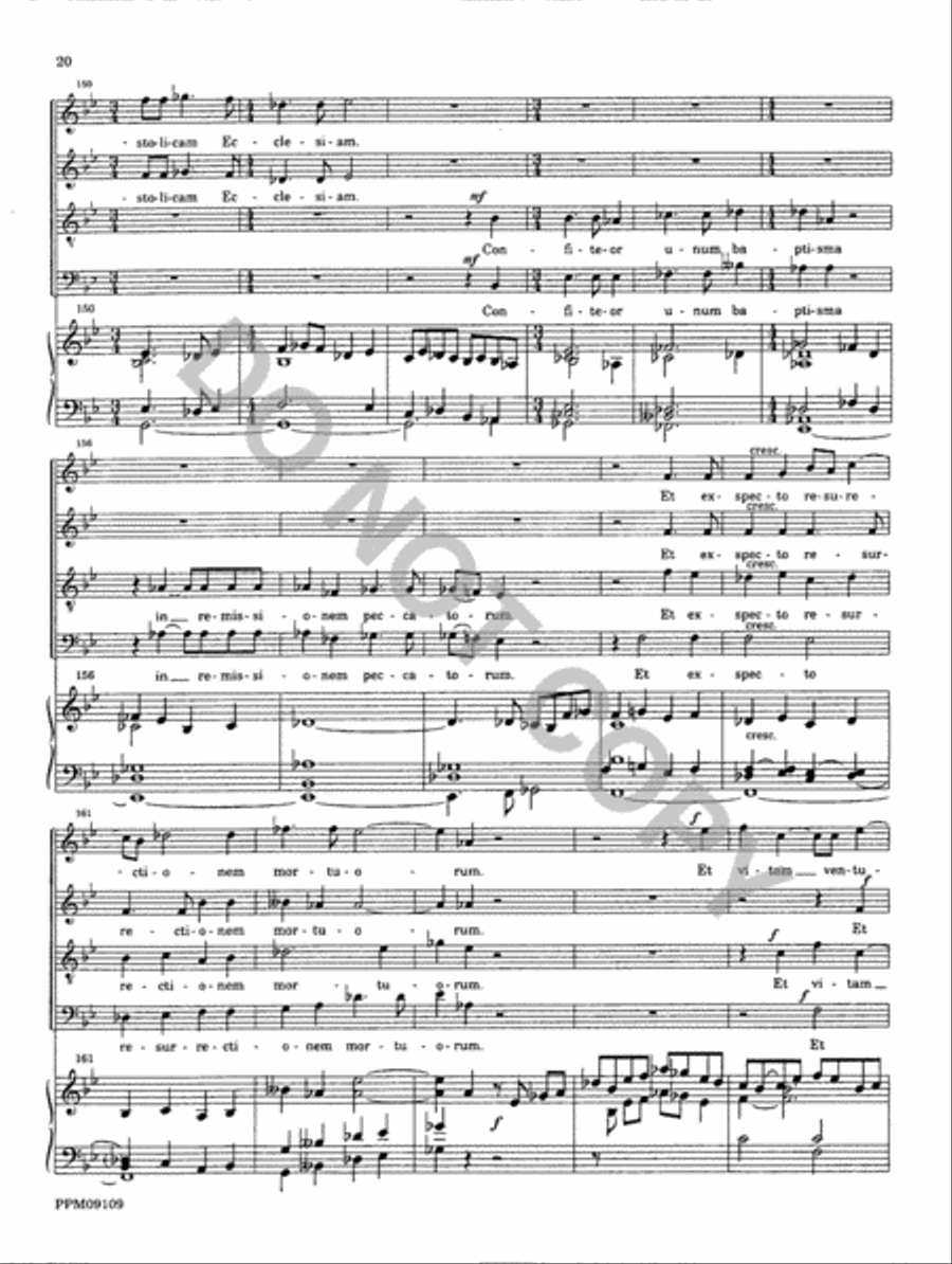 Missa Matris Dei 4-Part scores gallery preview page 21