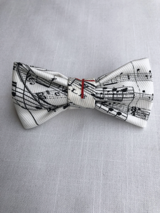 Hair bow tie with a french clip - Nutcracker