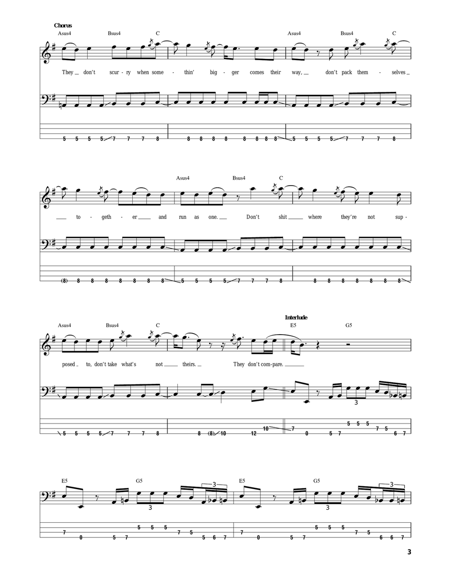 Rats Guitar Tablature scores gallery preview page 3