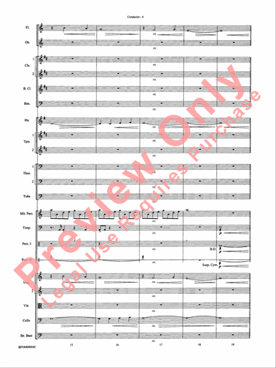 Rites of Tamburo Full Orchestra scores gallery preview page 7