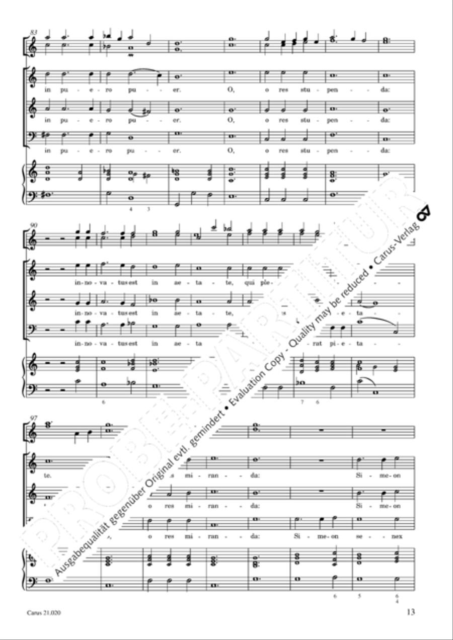 In festo purificationis Choir scores gallery preview page 14