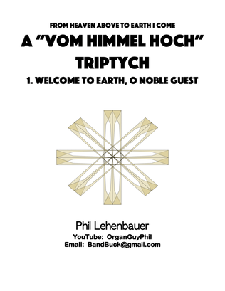 Book cover for Prelude on "Vom Himmel Hoch" (From Heaven Above to Earth I Come), organ work by Phil Lehenbauer