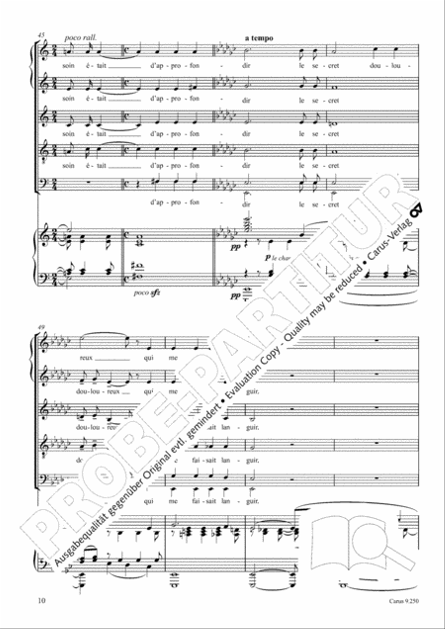 La vie anterieure SSATB scores gallery preview page 11