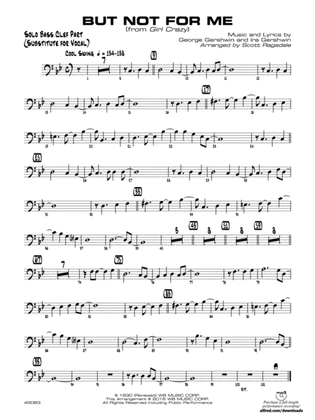 But Not for Me: Solo Bass Clef Part (Substitute for Vocal)