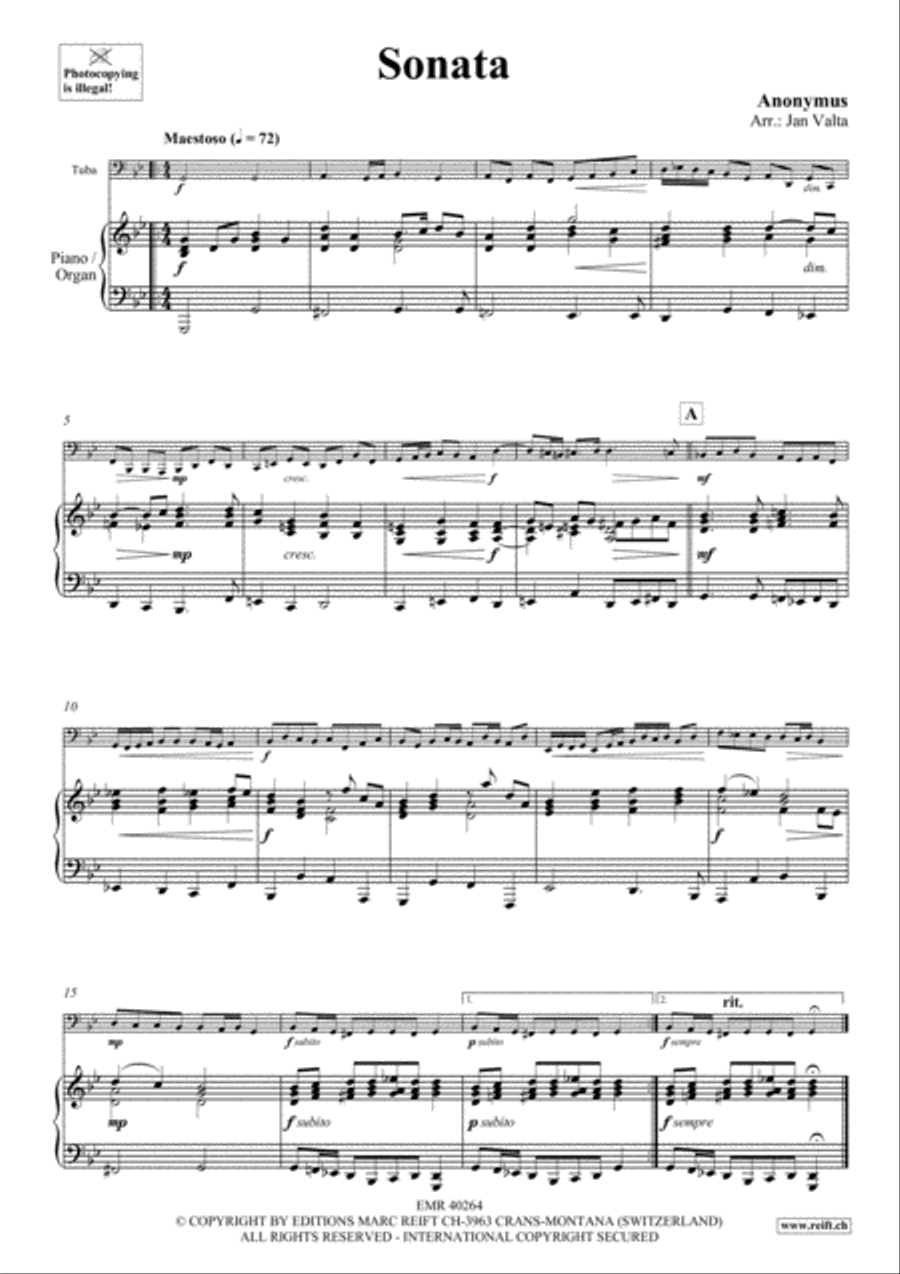 Sonata Tuba scores gallery preview page 4