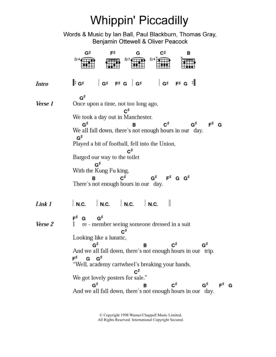 Whippin' Piccadilly Acoustic Guitar scores gallery preview page 1