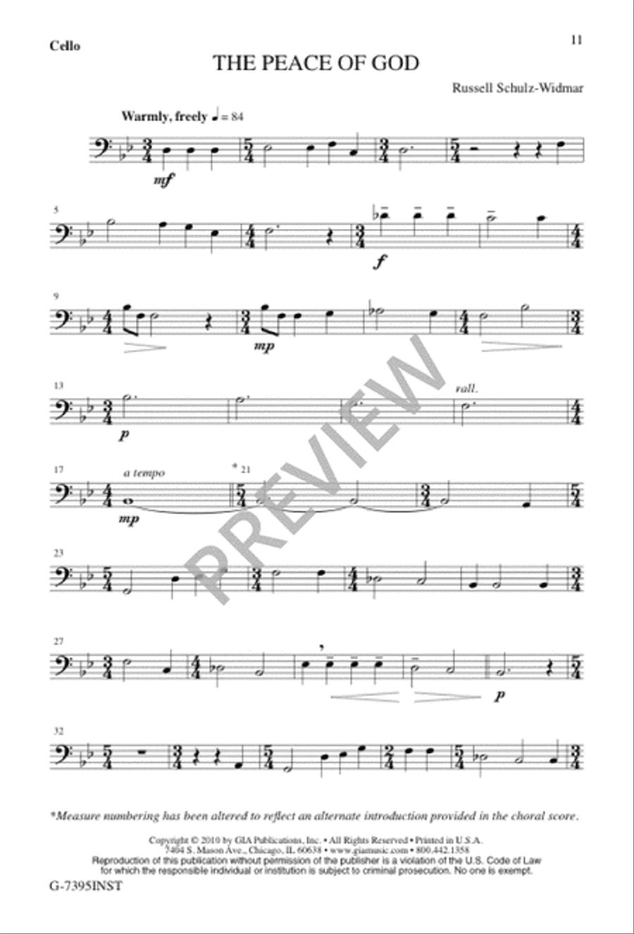 The Peace of God The Peace of God 4-Part scores gallery preview page 11