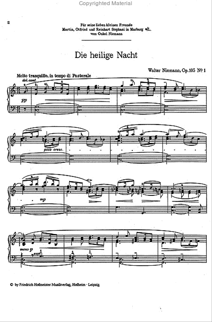 Eine kleine Weihnachtsmusik, op. 105 Piano Solo scores gallery preview page 2