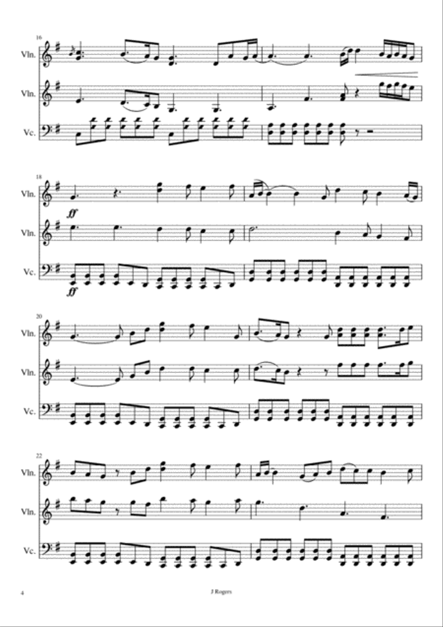 Perfect Perfect String Trio scores gallery preview page 4