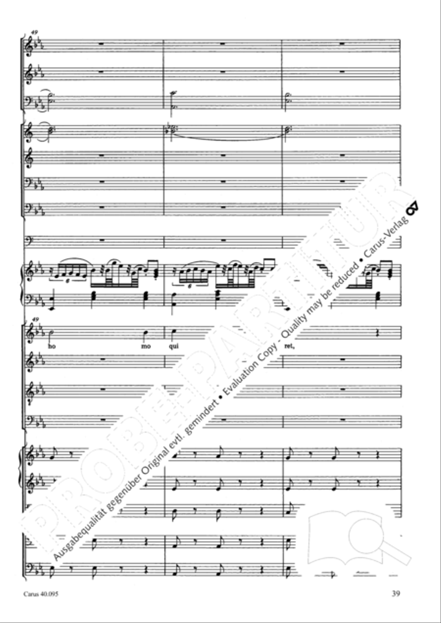 The Seven Words (Die Sieben Worte) 4-Part scores gallery preview page 54