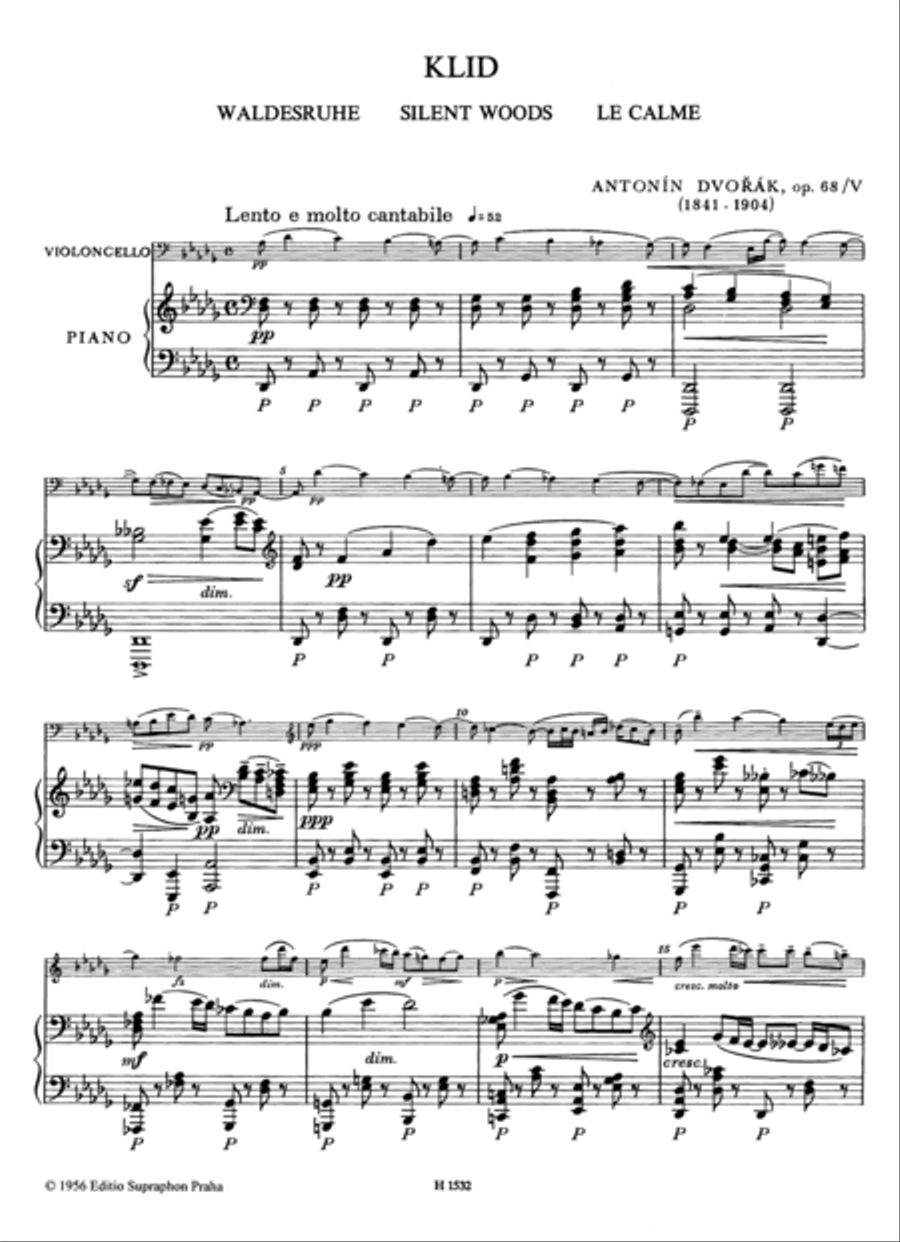 Silent Woods no. 5, op. 68 Piano scores gallery preview page 2