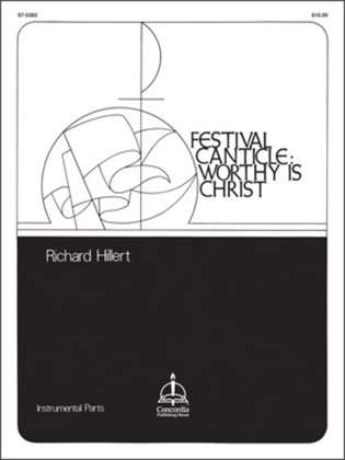 Book cover for Festival Canticle: Worthy Is Christ (Instrumental Parts)