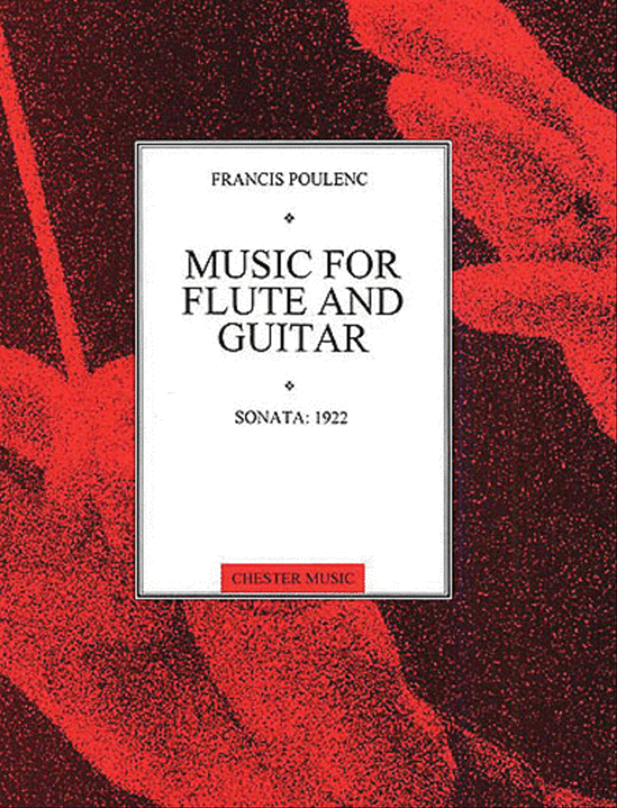 Poulenc: Sonata For Flute And Guitar Flute scores gallery preview page 1
