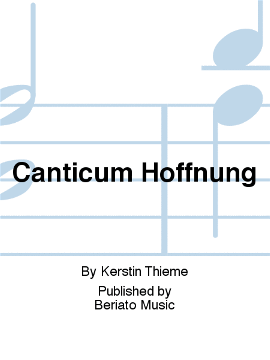 Canticum Hoffnung Choir scores gallery preview page 1
