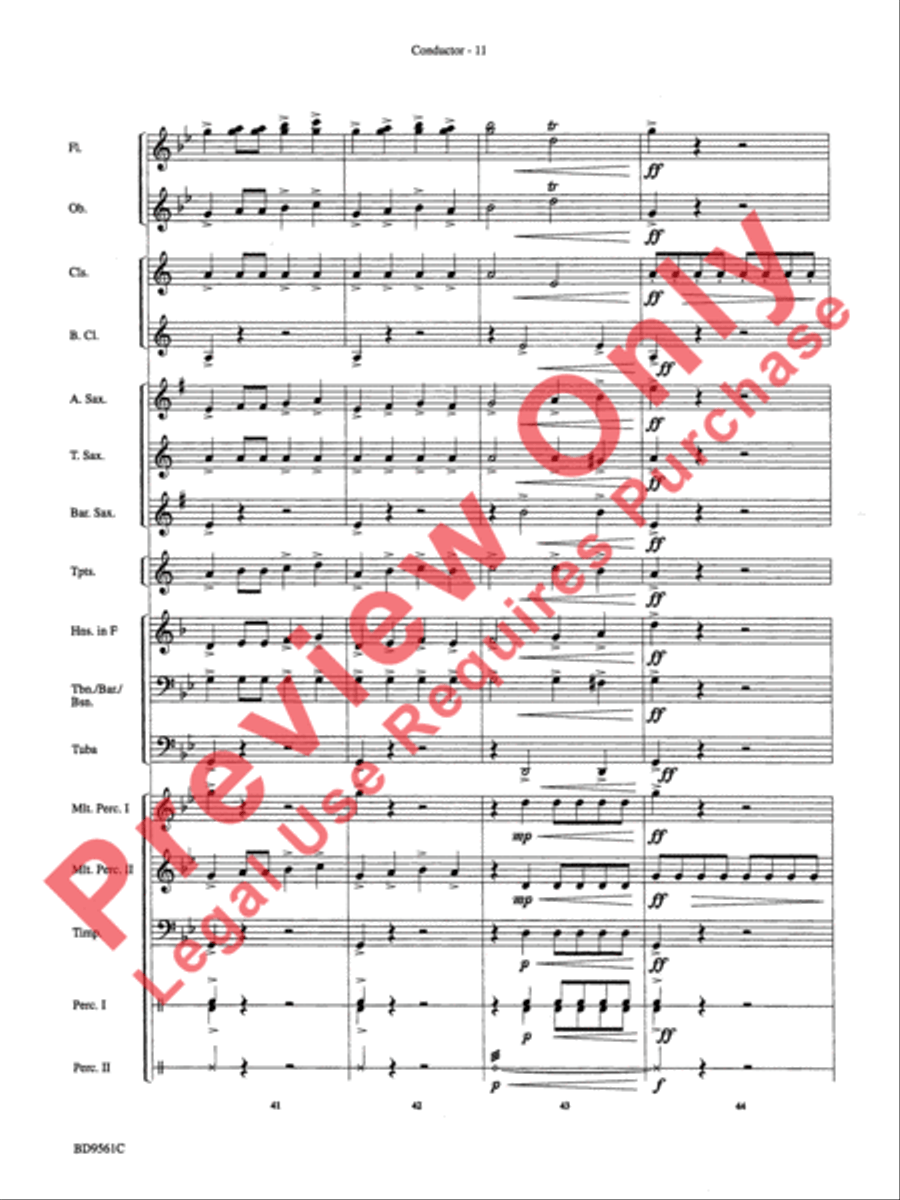 The Tempest Concert Band scores gallery preview page 14