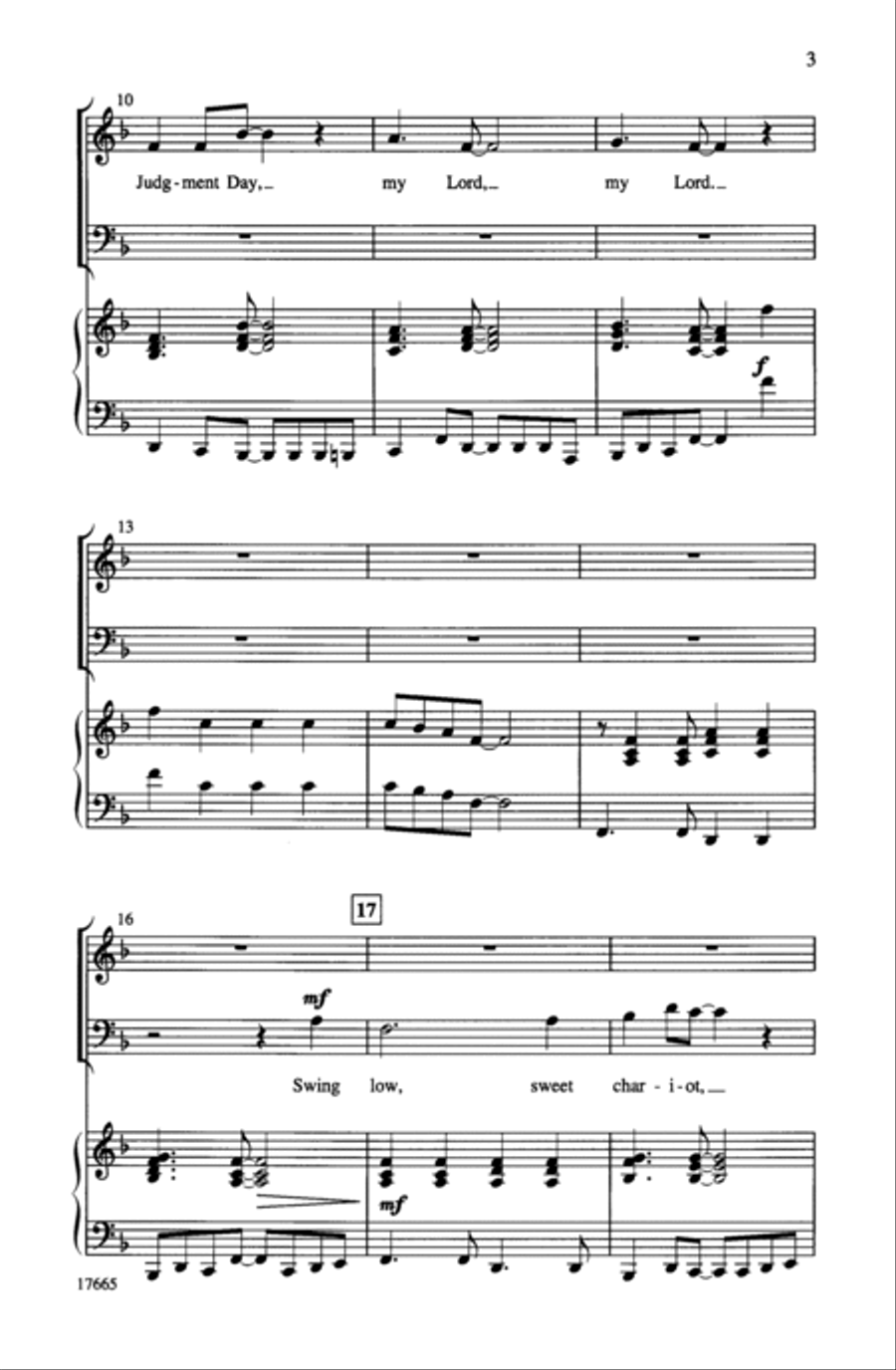 Ride the Sweet Chariot! 3-Part scores gallery preview page 3