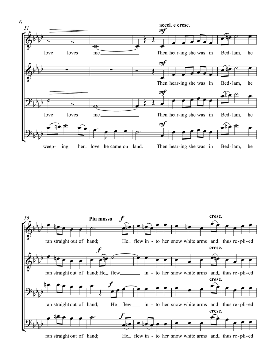 I Love my Love TTBB scores gallery preview page 6