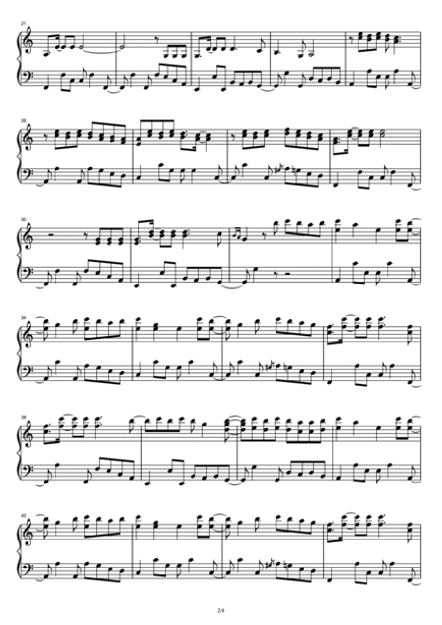 Señorita Señorita Piano Solo scores gallery preview page 2
