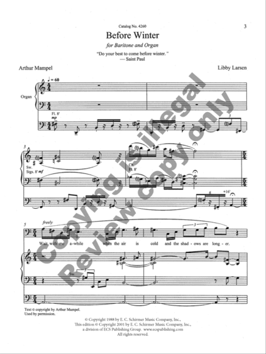 Before Winter Voice scores gallery preview page 3