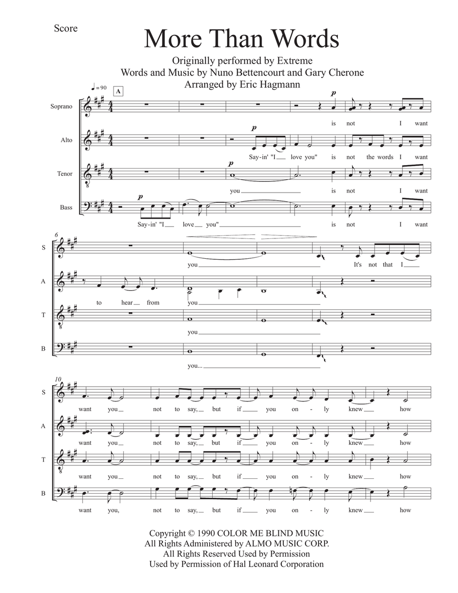 More Than Words Divisi scores gallery preview page 1
