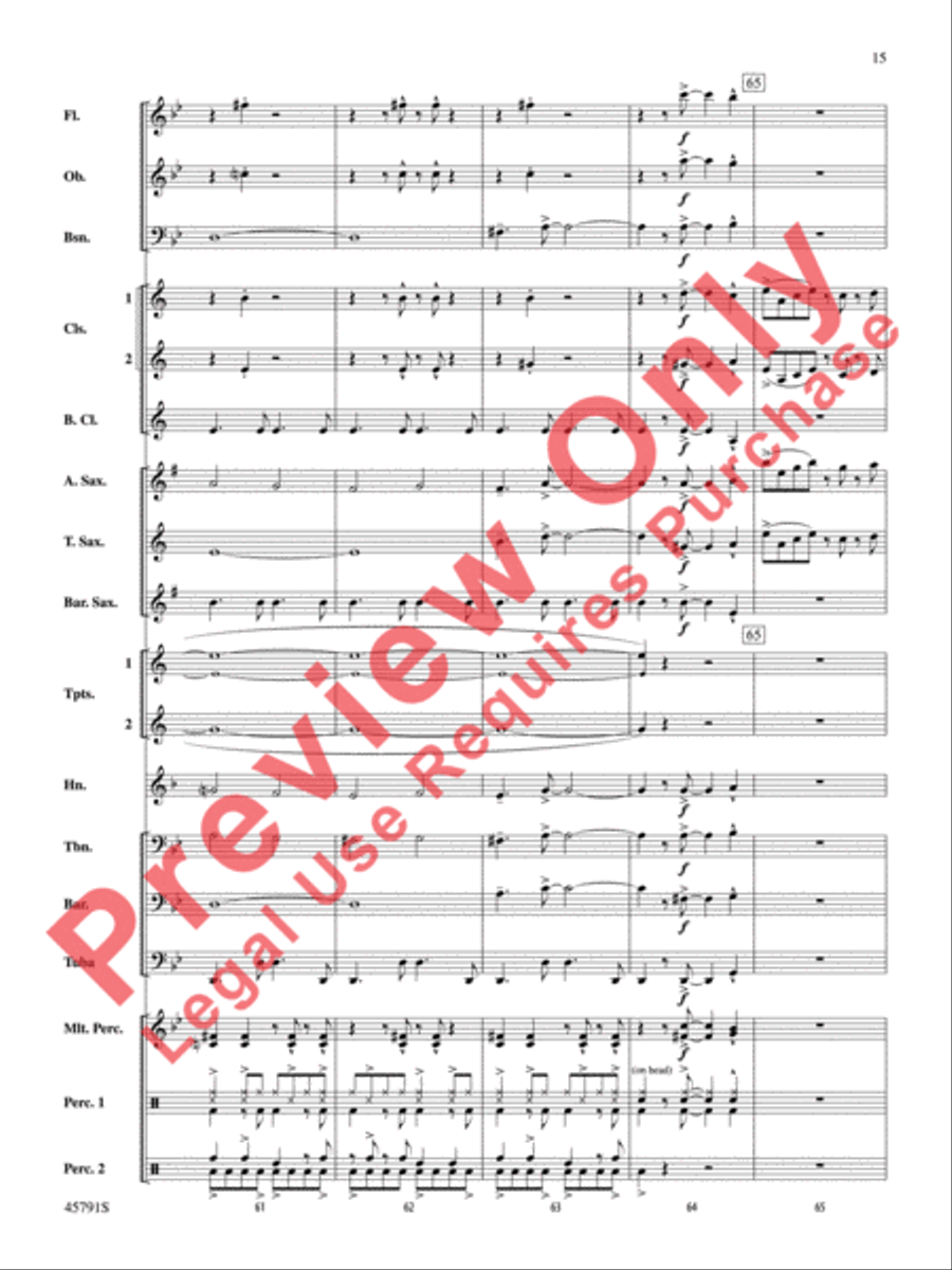 Sambeando Concert Band scores gallery preview page 16