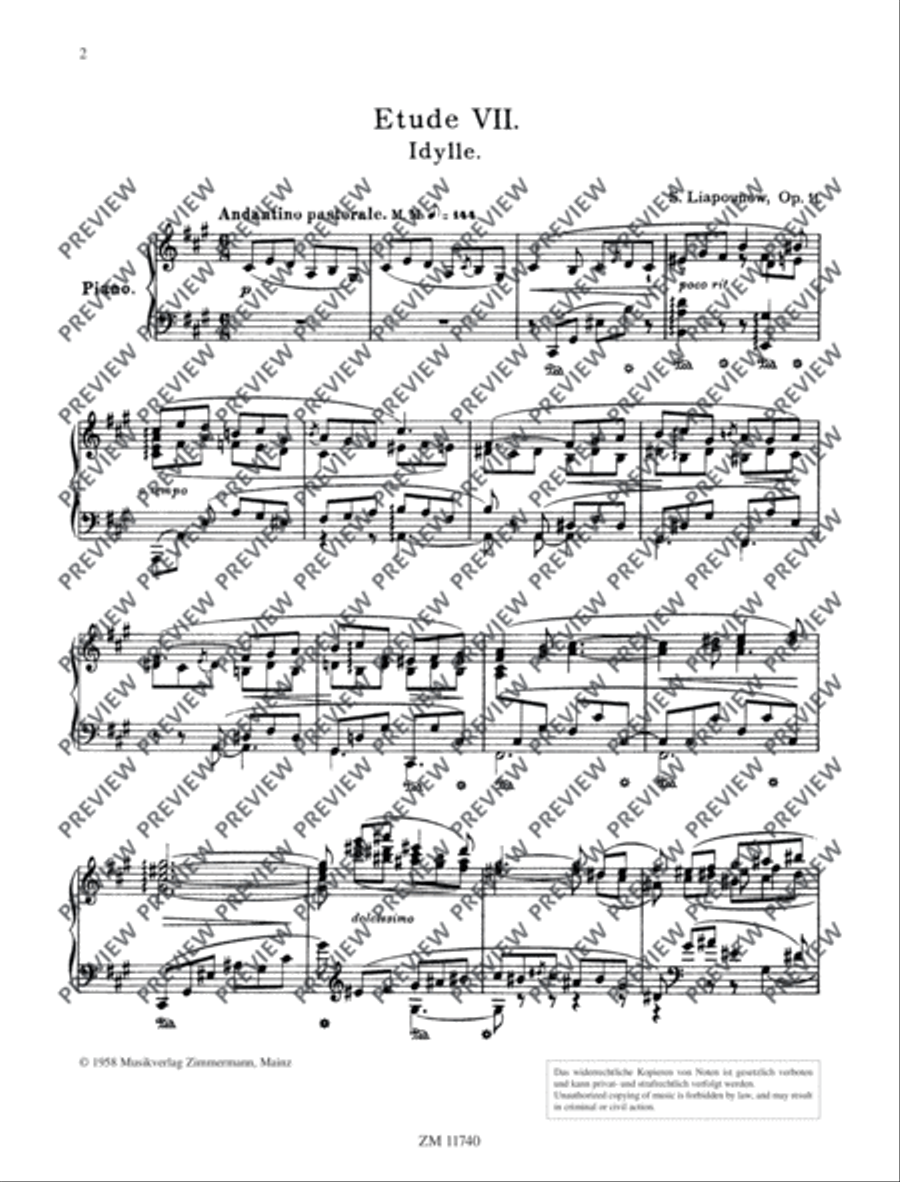 Twelve Études in Progressive Difficulty Piano Solo scores gallery preview page 3