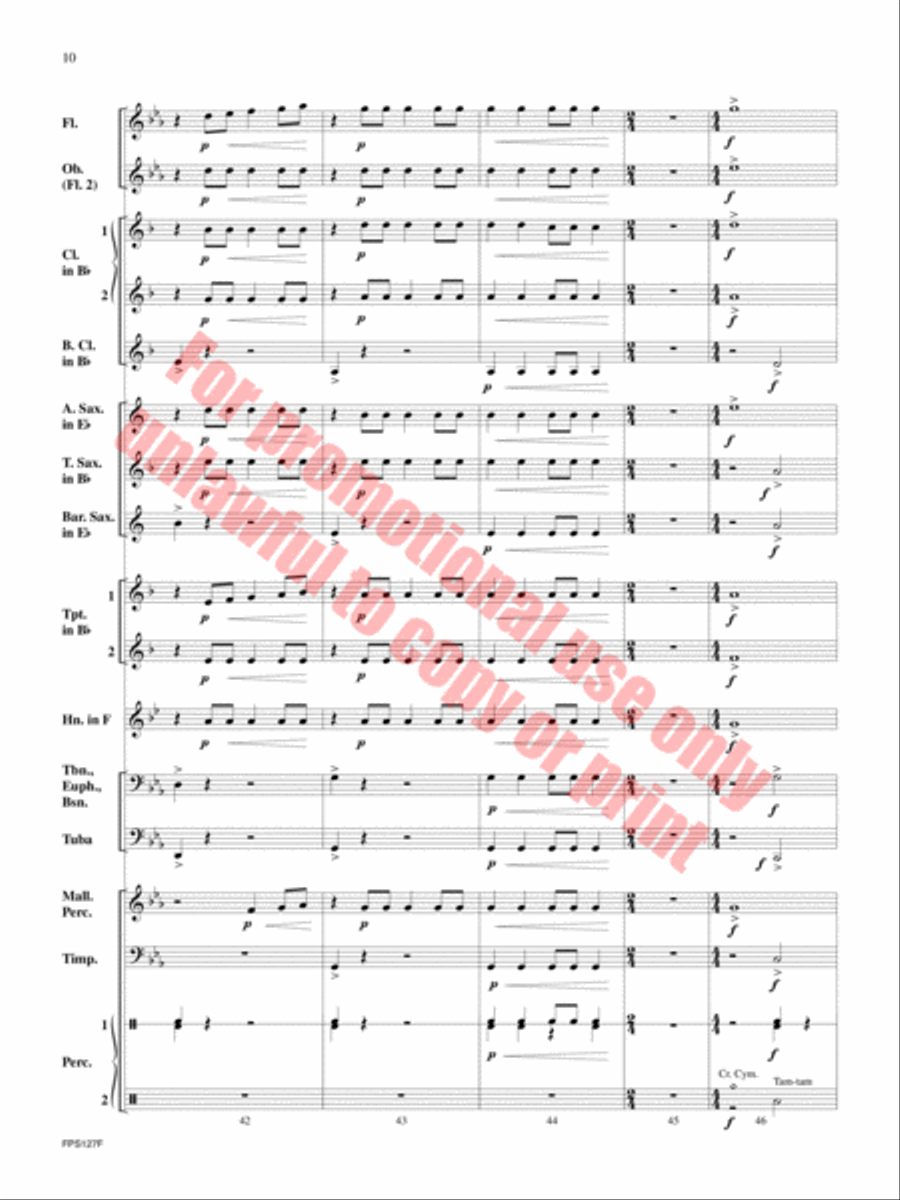 Thunderstruck Thunderstruck Concert Band scores gallery preview page 11