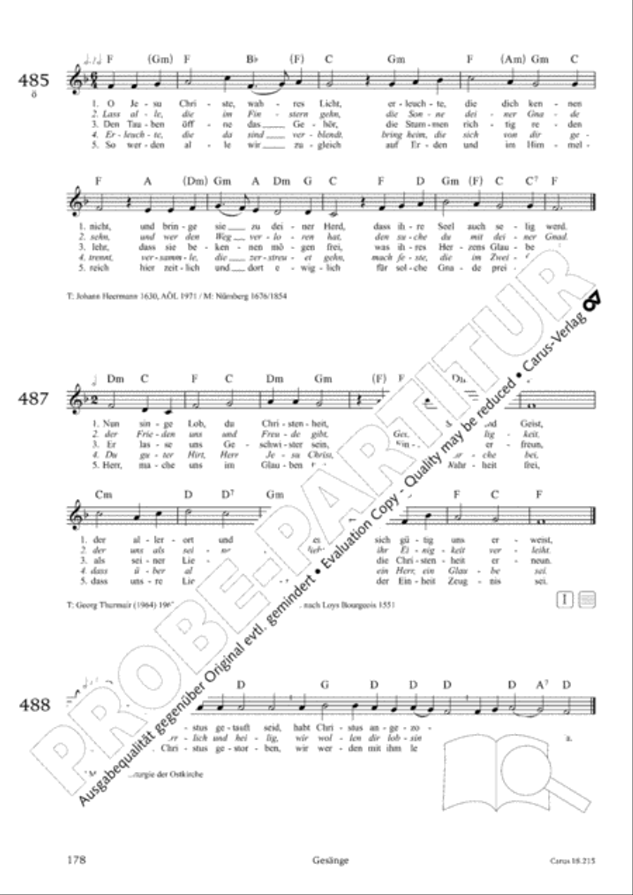 Gitarrenbuch zum Gotteslob Guitar scores gallery preview page 163
