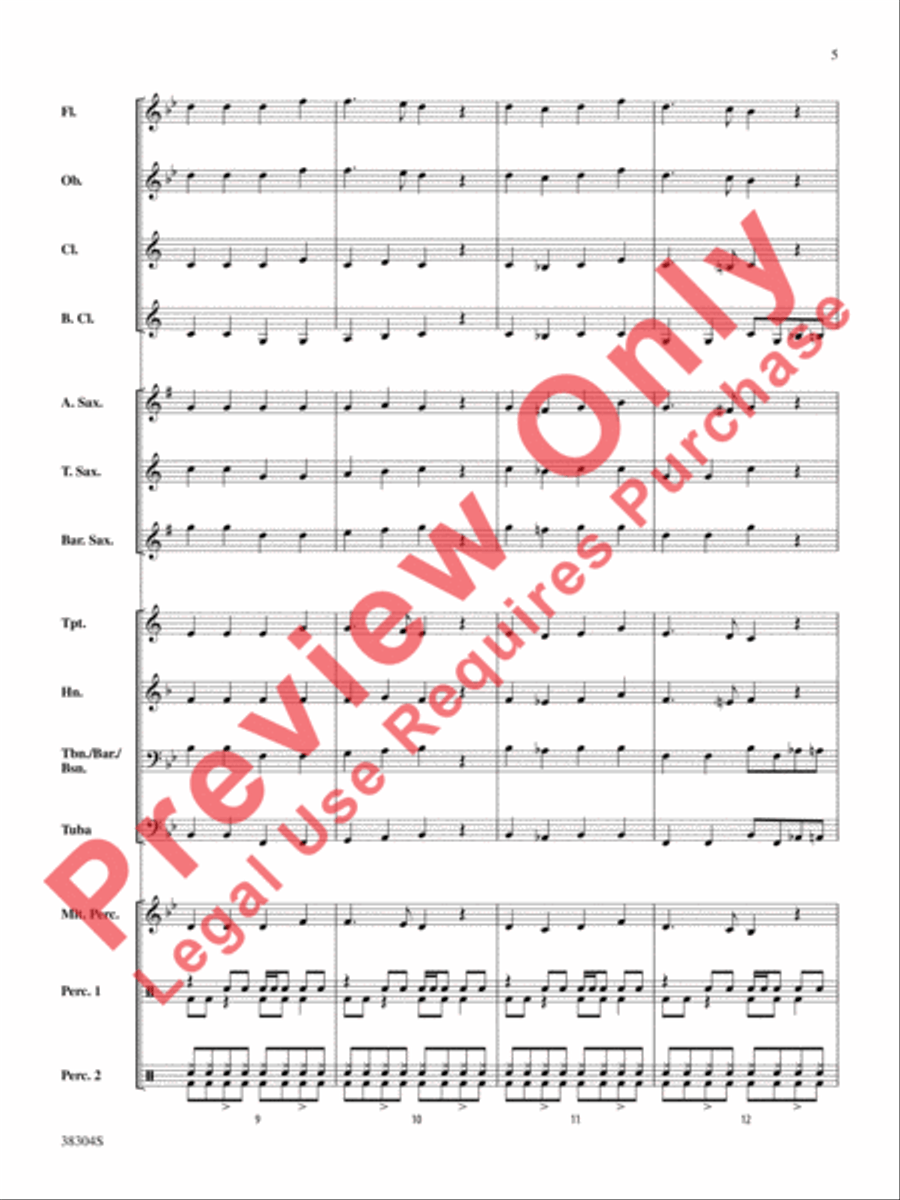 Saxes We Have Heard on High Concert Band scores gallery preview page 6