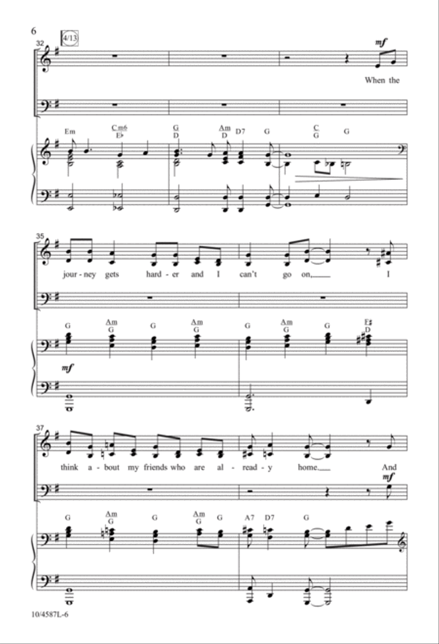 Ride the Glory Train Ride the Glory Train 4-Part scores gallery preview page 6