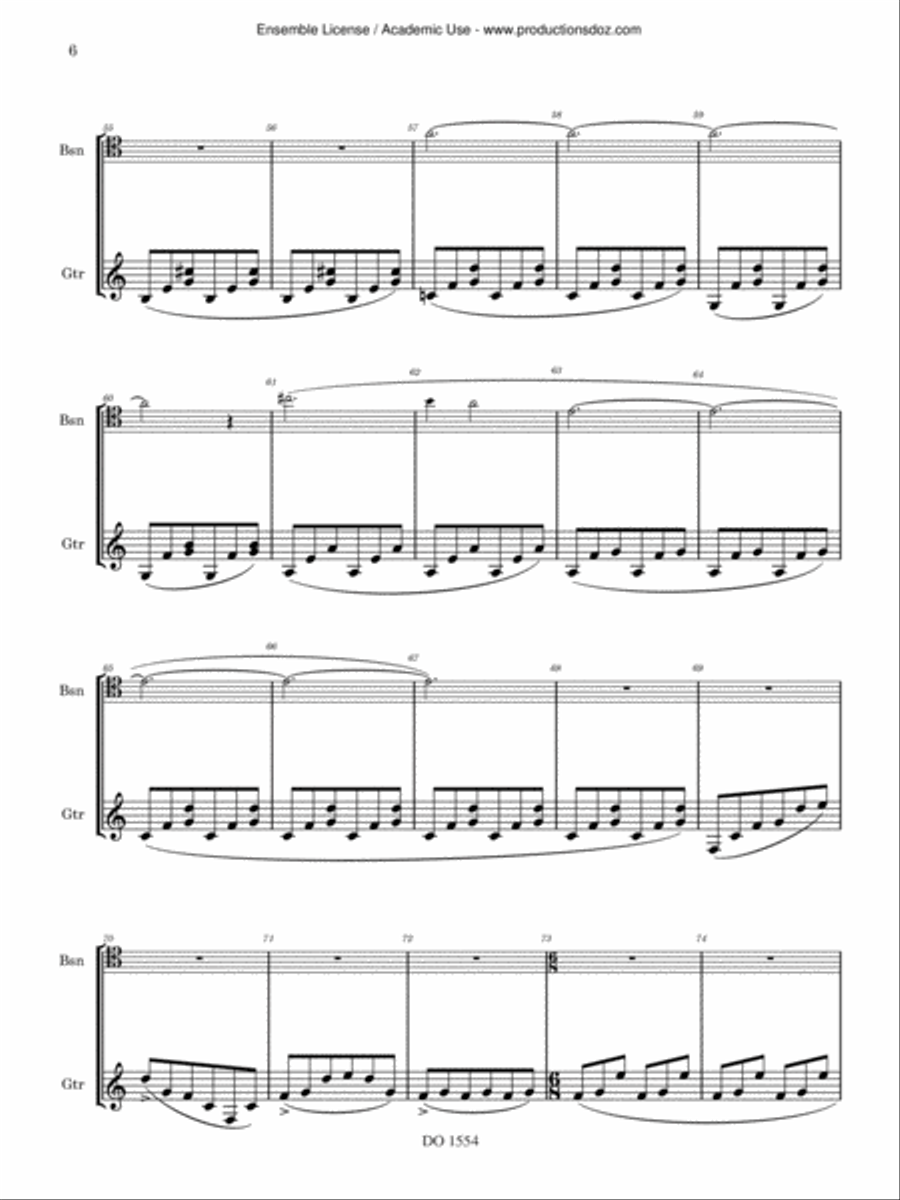 Five Duos for the Curious Bassoon scores gallery preview page 6