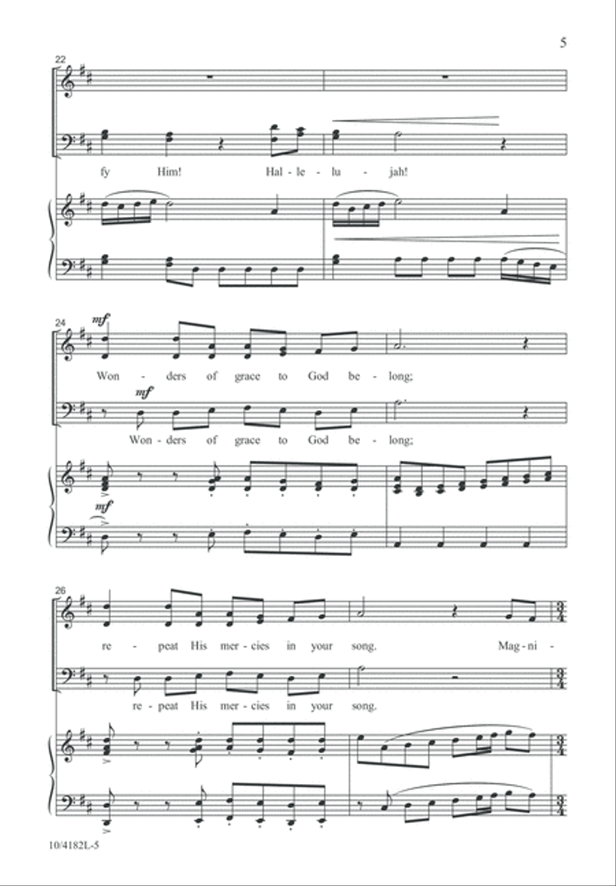O Magnify the Lord O Magnify the Lord 4-Part scores gallery preview page 6