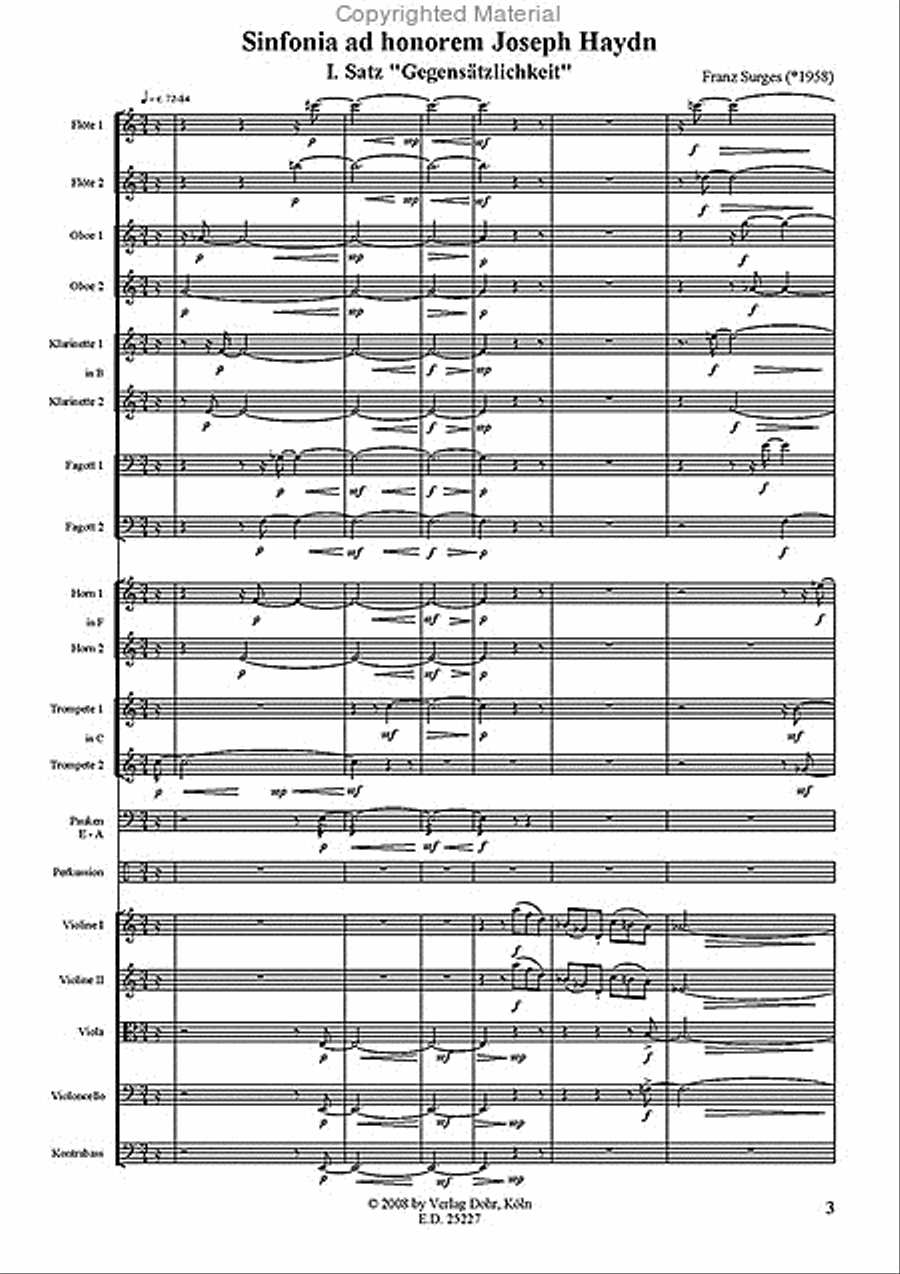 Sinfonia ad honorem Joseph Haydn für großes Orchester (2005) Full Orchestra scores gallery preview page 2