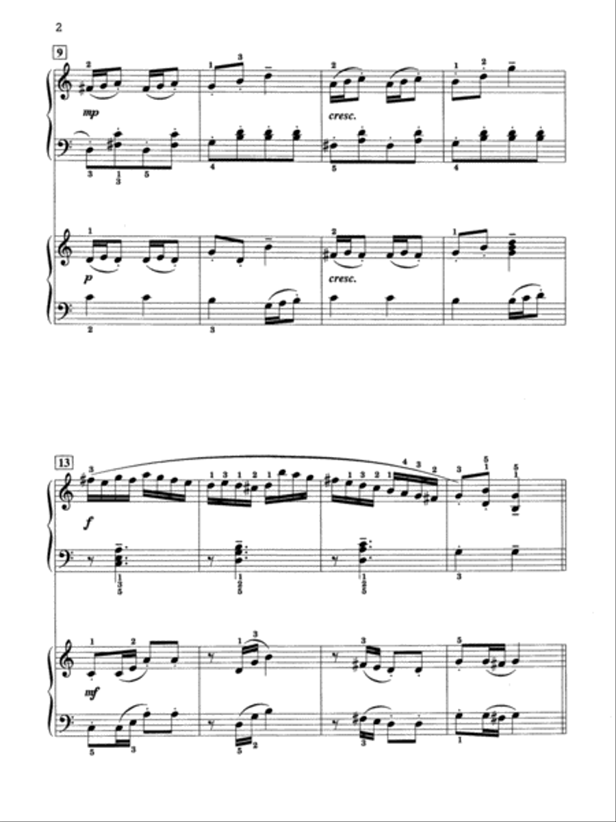 Sonatina for Two - Piano Duo (2 Pianos, 4 Hands) Piano Method scores gallery preview page 2