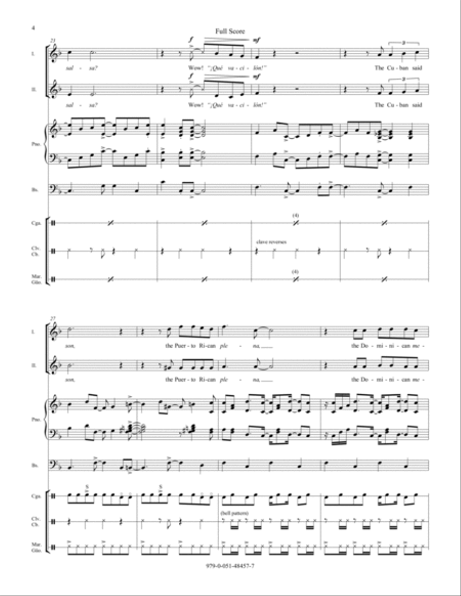 Alma Caribe (Caribbean Soul) - Score Choir scores gallery preview page 4