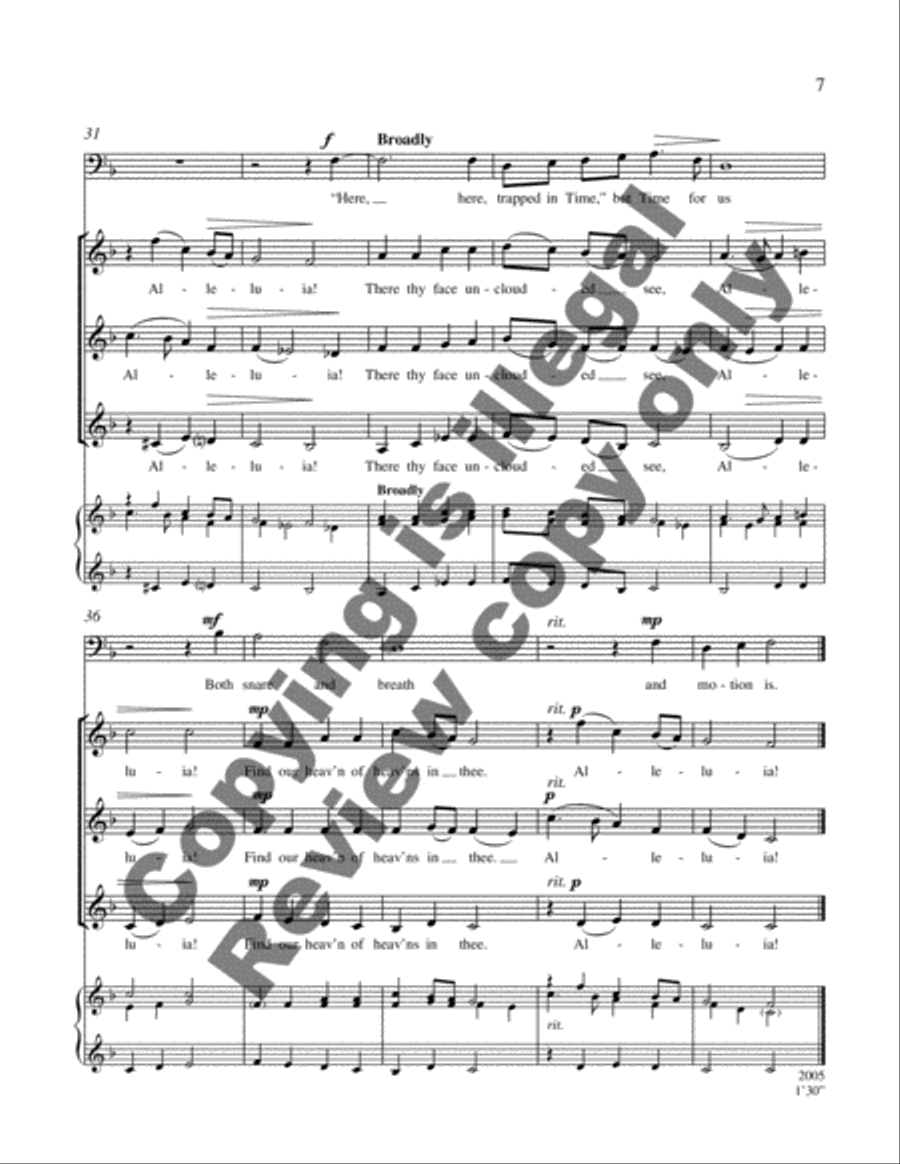 Time and Music SSA scores gallery preview page 5