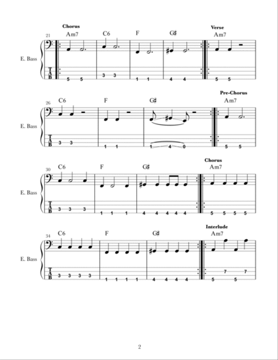Hayloft Bass Guitar scores gallery preview page 2