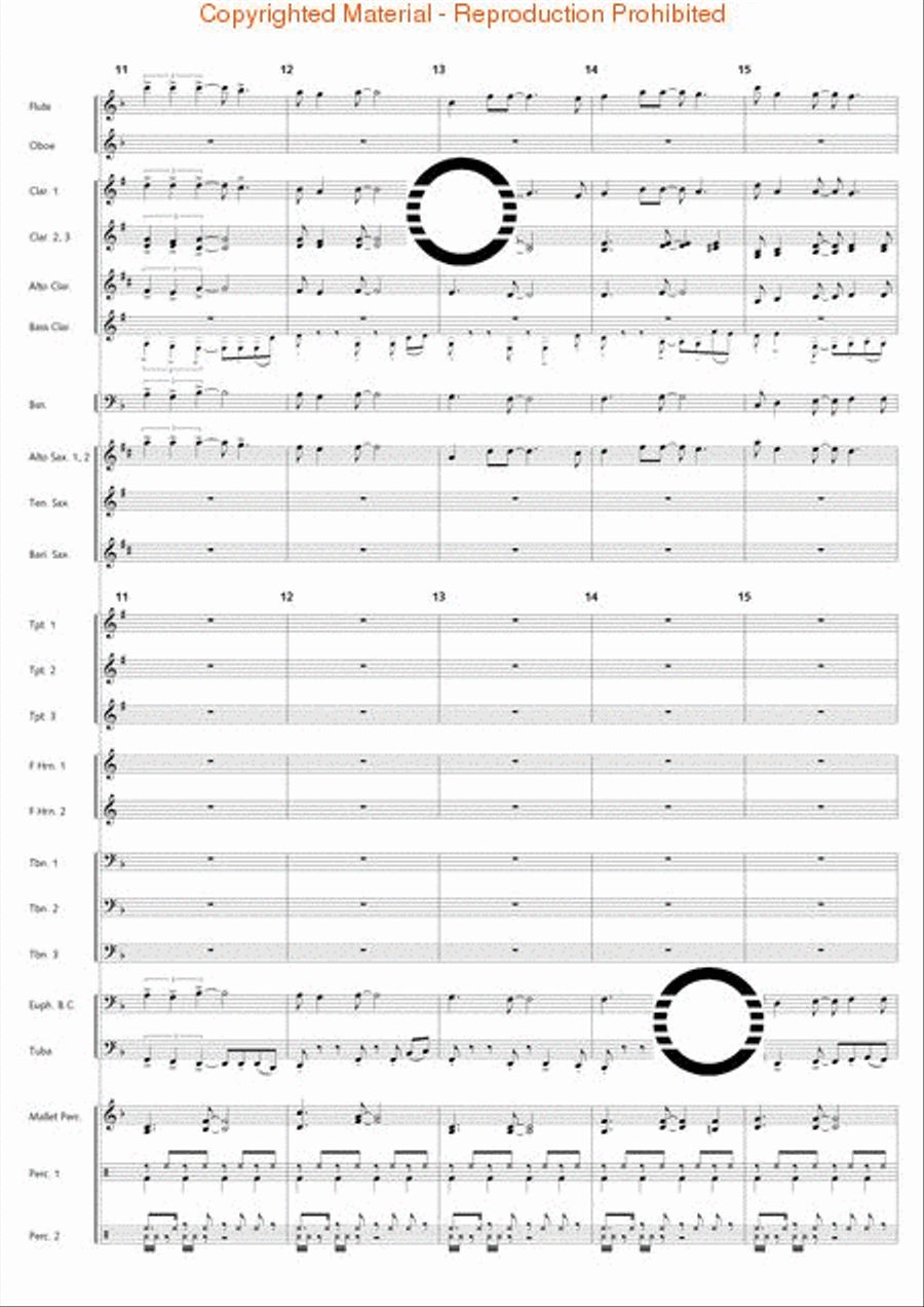 Holiday Jambalaya Concert Band scores gallery preview page 4