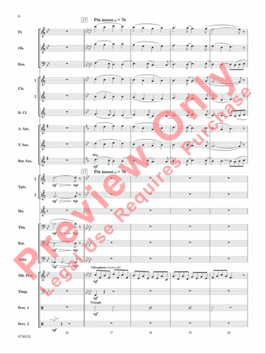 And So He Also Loves the Bow Concert Band scores gallery preview page 7